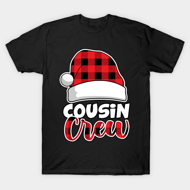 Cousin Crew Christmas Buffalo Red Plaid Family Matching T-Shirt by snnt